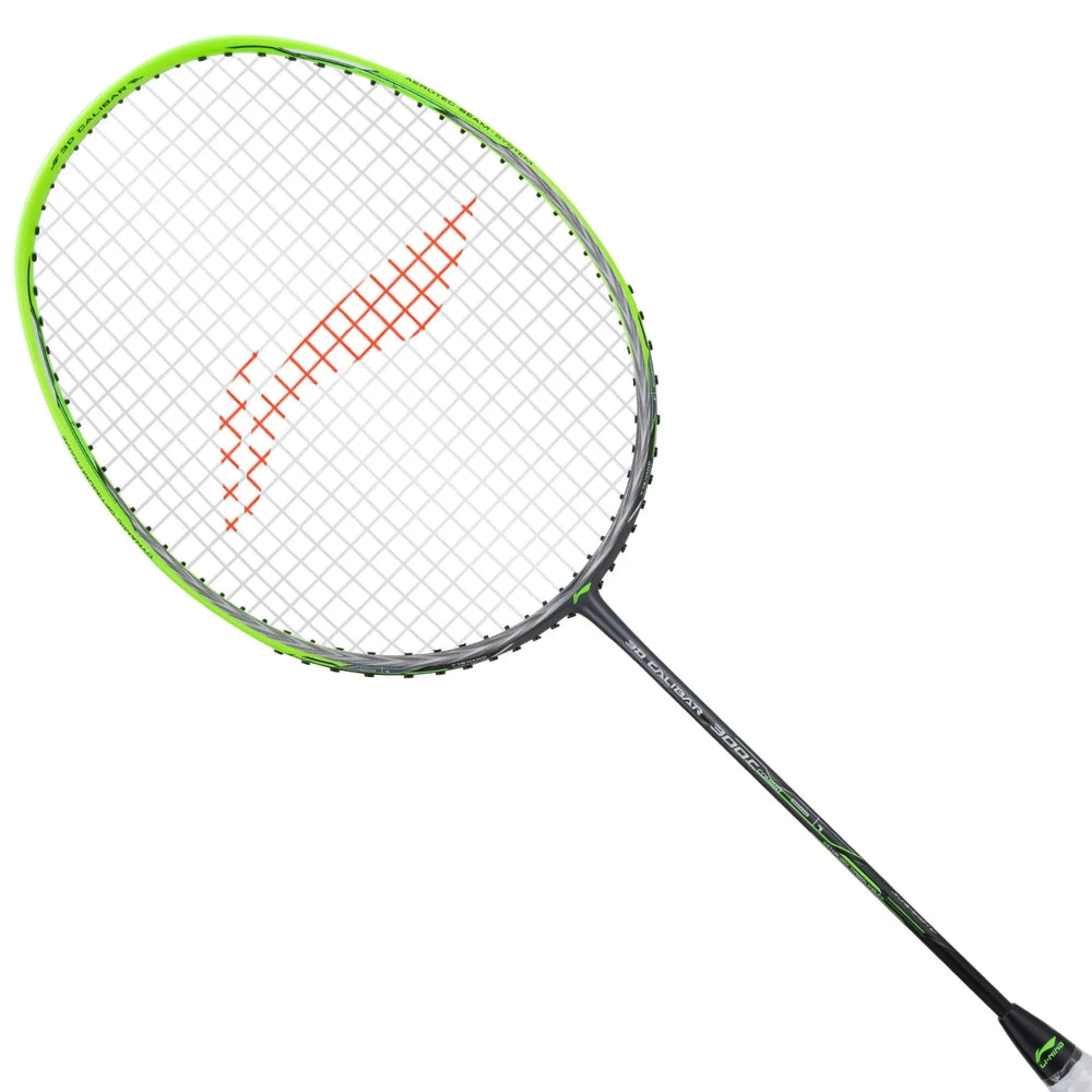 Li-Ning 3D Calibar 300 Combat Unstrung Badminton Racquet, Dark Grey/Green - Best Price online Prokicksports.com