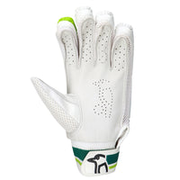 Kookaburra Kahuna Pro 5.0 Batting Gloves – Left Hand | Advanced Protection with Soft Feel | White/Green - Best Price online Prokicksports.com