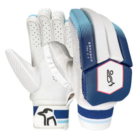 Kookaburra Empower Pro 6.0 Left Hand Batting Gloves – Adult | Lightweight & Protective Cricket Gloves | White/Navy Blue - Best Price online Prokicksports.com