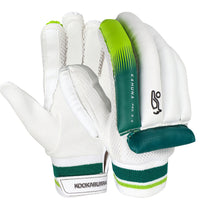 Kookaburra Kahuna Pro 9.0 Batting Gloves – Left Hand | Cricket Gloves with Superior Protection | White/Green - Best Price online Prokicksports.com
