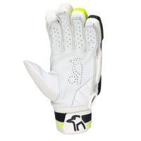 Kookaburra Beast Pro Players Left Hand Batting Gloves – Adult | Premium Protection & Aggressive Styling | White/Black/Orange - Best Price online Prokicksports.com