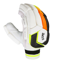 Kookaburra Beast Pro 2.0 Batting Gloves LH | Premium Cricket Gloves with High-Impact Protection | White/Black/Orange - Best Price online Prokicksports.com