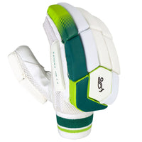 Kookaburra Kahuna Pro 3.0 Batting Gloves – Left Hand | High-Performance Protection | White/Green – Adult Cricket Gloves - Best Price online Prokicksports.com
