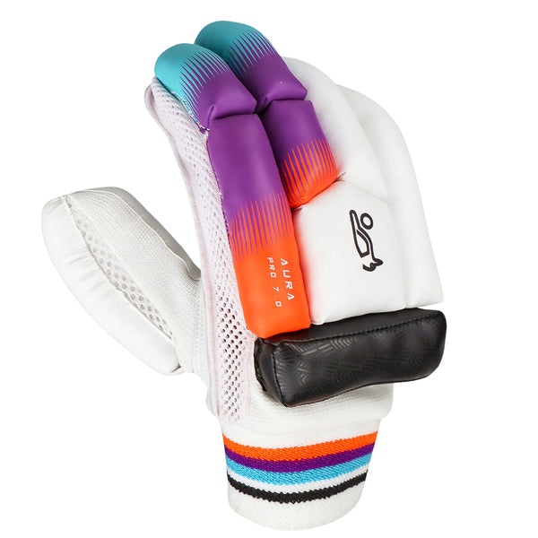 Kookaburra Aura Pro 7.0 Left Hand Batting Gloves | Lightweight Club-Level Protection | Affordable Cricket Gloves