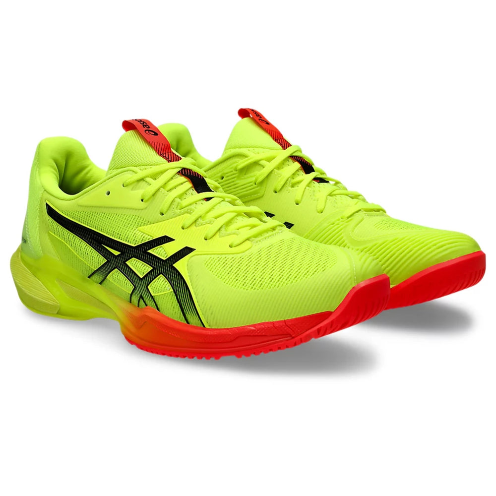 Asics Solution Speed FF 3 Paris Men's Tennis Shoes, Safety Yellow/Black - Best Price online Prokicksports.com