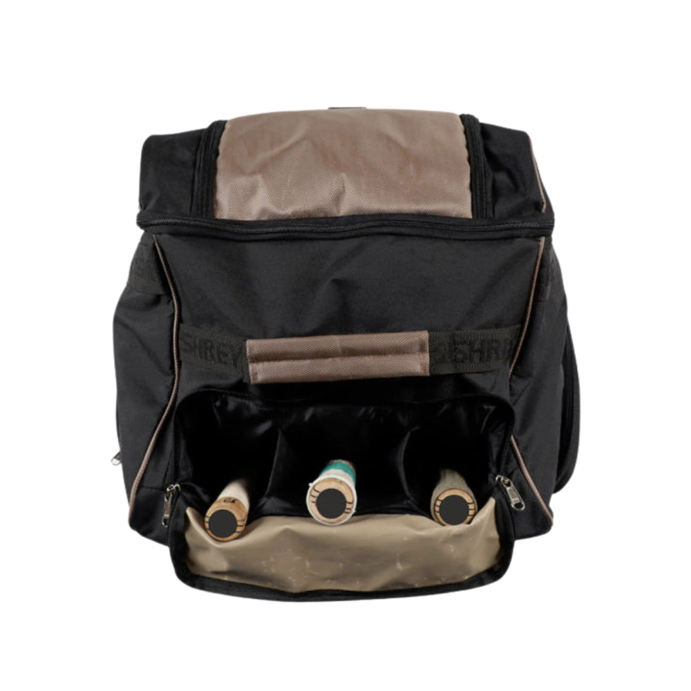 Shrey Match Cricket Wheelie Cricket Kitbag, Black/Gold - Best Price online Prokicksports.com