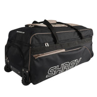 Shrey Match Cricket Wheelie Cricket Kitbag, Black/Gold - Best Price online Prokicksports.com