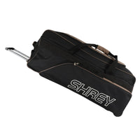 Shrey Match Cricket Wheelie Cricket Kitbag, Black/Gold - Best Price online Prokicksports.com