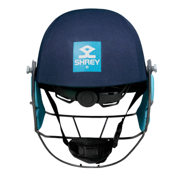 Shrey Prime Steel Helmet with Mild Steel Visor, Navy