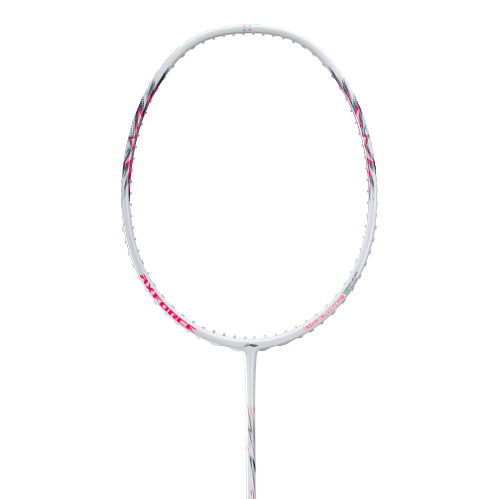 Li-Ning Axforce Big Bang Unstrung Badminton Racquet, Pearl White/Neon Iridescent Pink - Best Price online Prokicksports.com