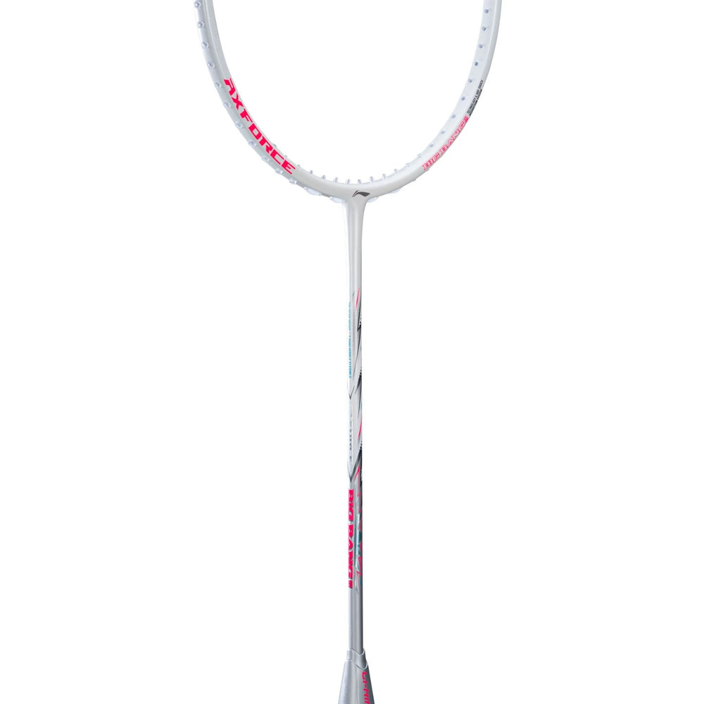 Li-Ning Axforce Big Bang Unstrung Badminton Racquet, Pearl White/Neon Iridescent Pink - Best Price online Prokicksports.com