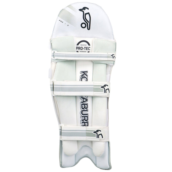 Kookaburra Pro 1.0 Left-Hand Batting Legguards – Traditional Cane Styling with Pro Tec Knee Roll and Extended Side Wing for Enhanced Protection