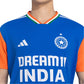 Adidas Official India Cricket T20 Fan T-Shirt, Dark Blue/True Orange - Best Price online Prokicksports.com