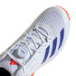 Adidas Adipower Vector Mid 20 Men's Cricket Shoes, Cloud White/Lucid Blue/Solar Red - Best Price online Prokicksports.com