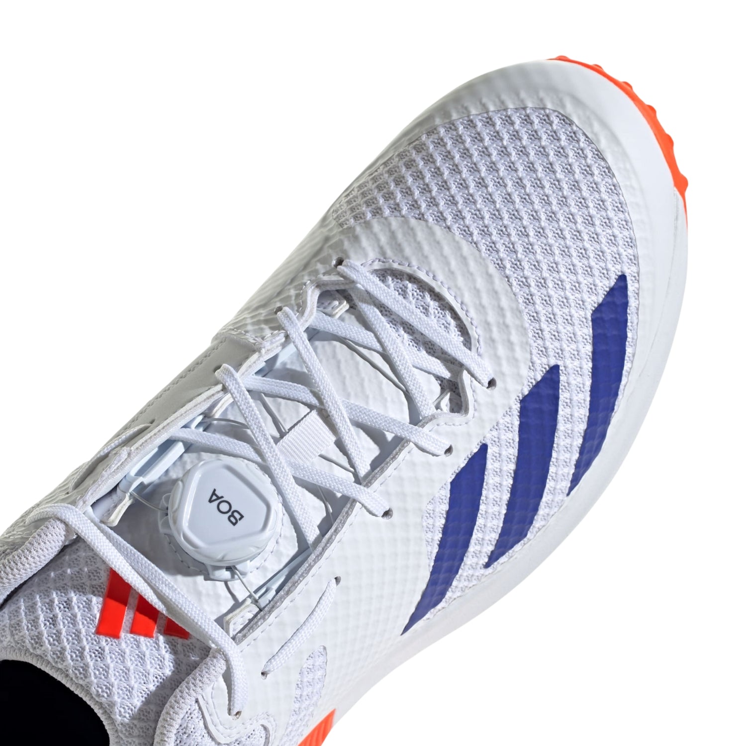 Adidas Adipower Vector Mid 20 Men's Cricket Shoes, Cloud White/Lucid B Prokicksports Adidas Adipower Vector Mid 20 Men's Cricket Shoes, Cloud White/Lucid B Prokicksports