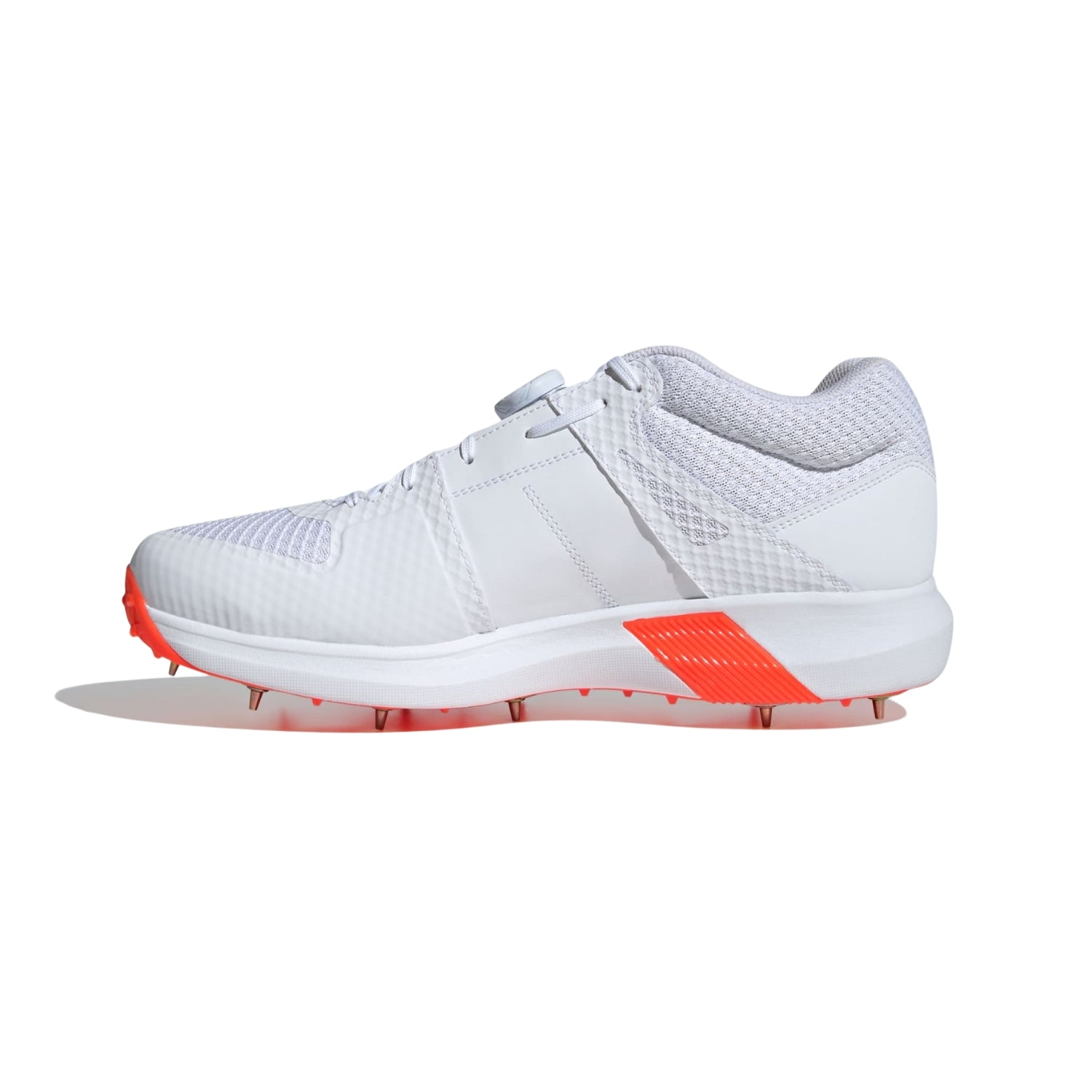 Adidas Adipower Vector Mid 20 Men's Cricket Shoes, Cloud White/Lucid Blue/Solar Red - Best Price online Prokicksports.com