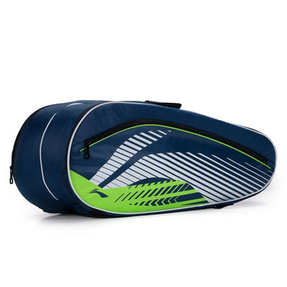 Li-Ning Triple Zipper Polyester Stripe Badminton Kit Bag - Best Price online Prokicksports.com
