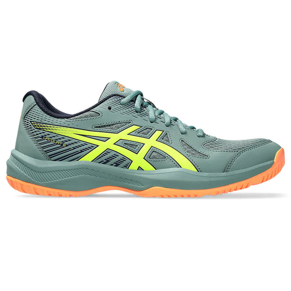 ASICS Upcourt 6 Men’s Badminton Shoes – Lightweight Indoor Court Footwear with Mesh Upper, EVA Cushioning & Non-Marking Rubber Sole for Grip and Comfort