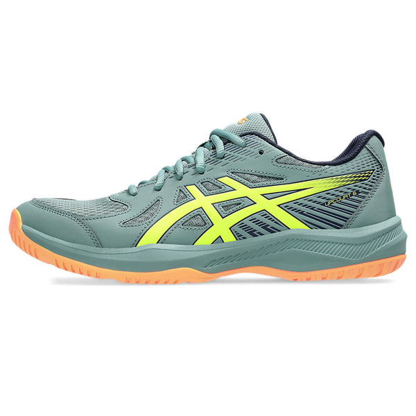 ASICS Upcourt 6 Men’s Badminton Shoes – Lightweight Indoor Court Footwear with Mesh Upper, EVA Cushioning & Non-Marking Rubber Sole for Grip and Comfort