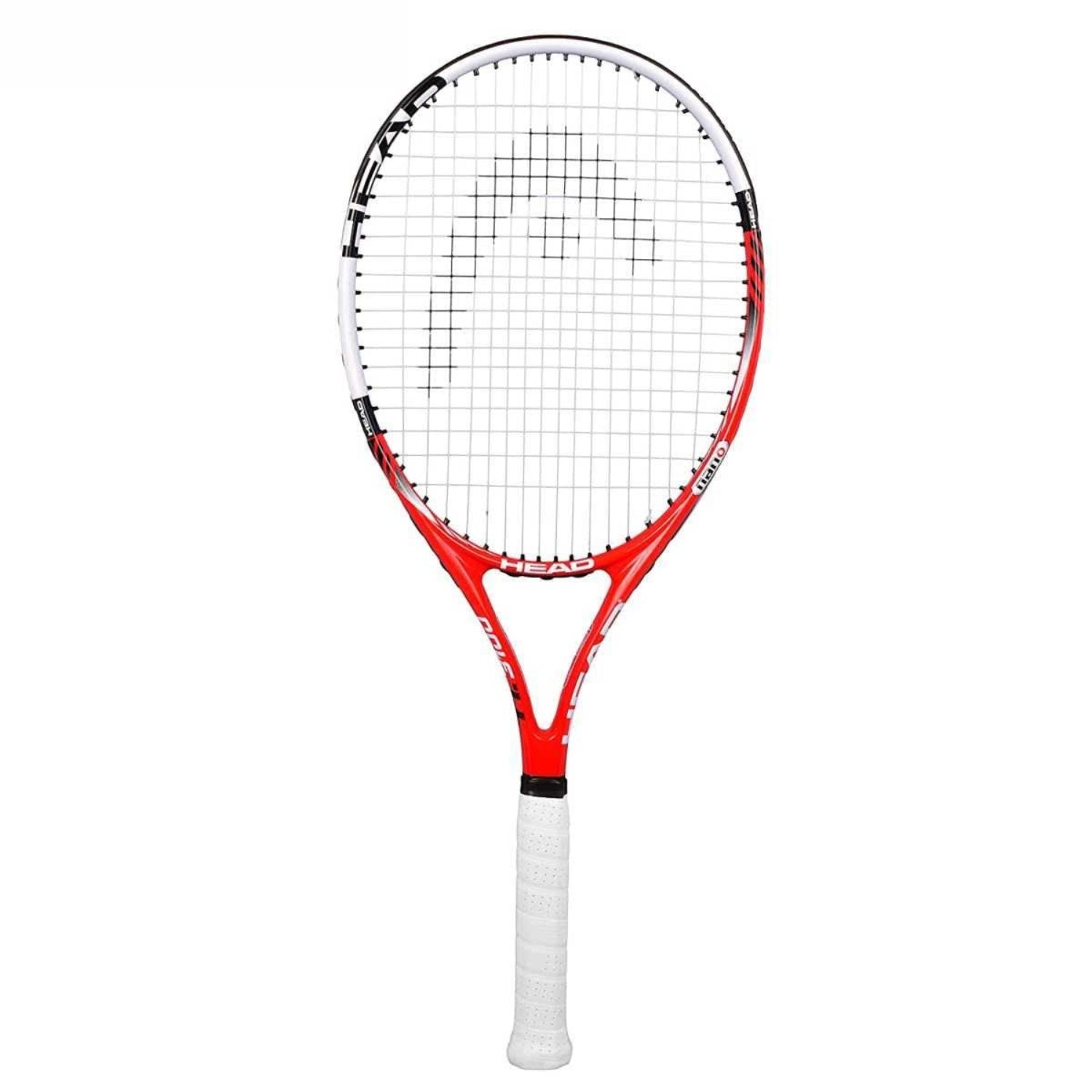 Head Titanium 3100 Strung Titanium Tennis Racquet, White/Red - Best Price online Prokicksports.com