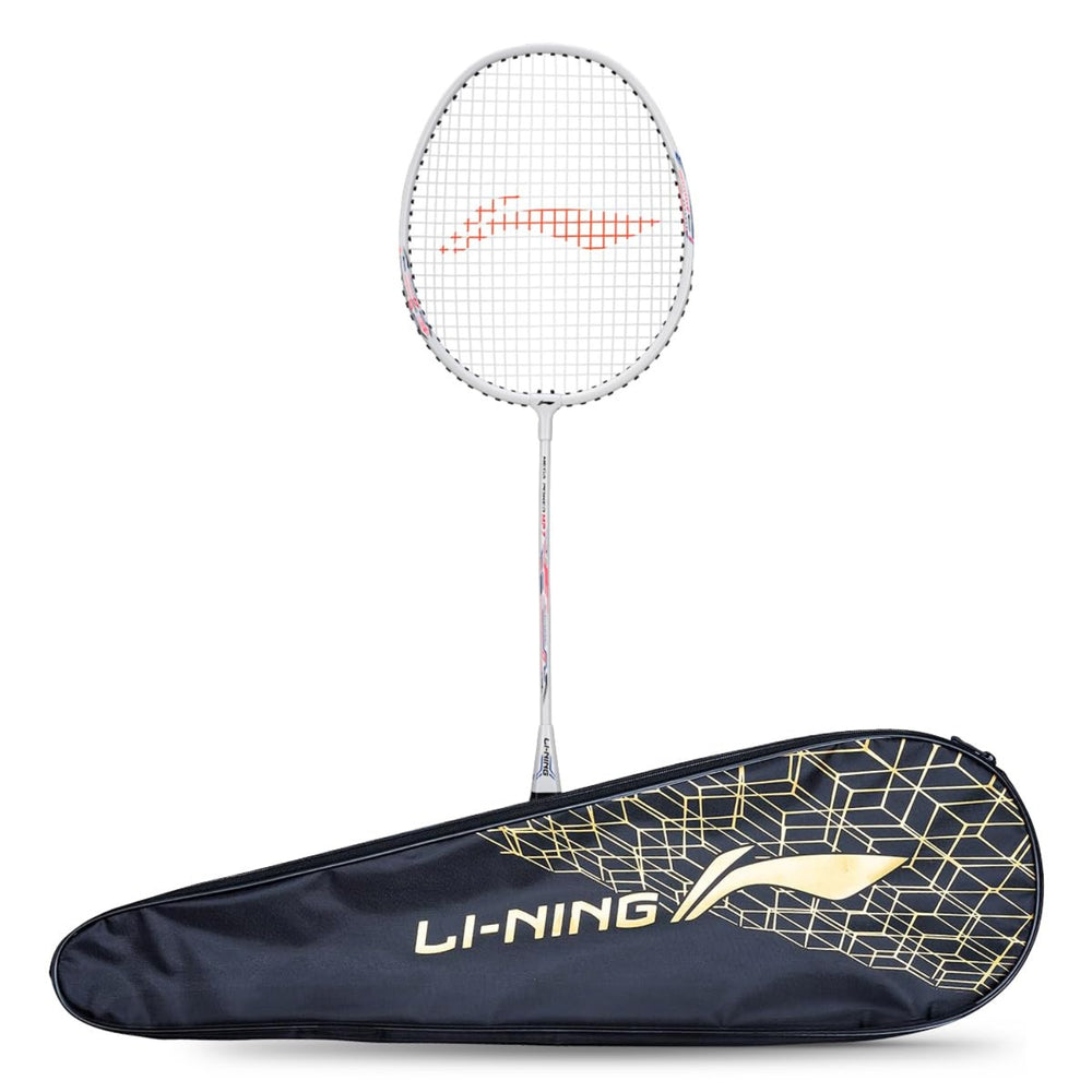 Li-Ning Mega Power MP7 Strung Badminton Racquet, G5 - Pearl White - Best Price online Prokicksports.com