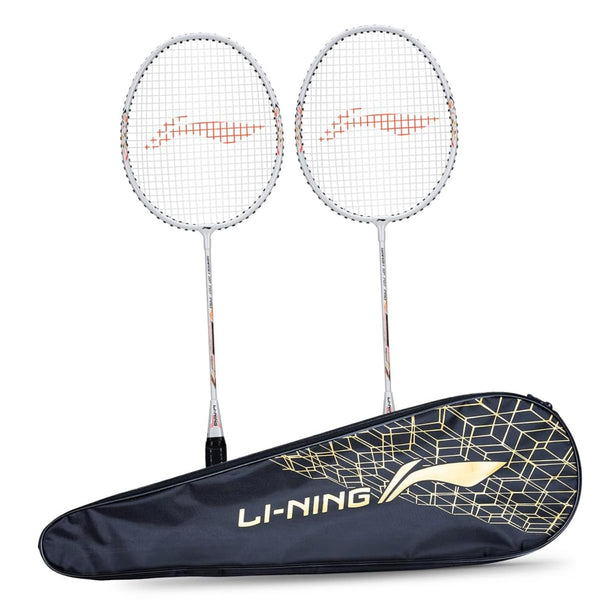 Li-Ning Smash XP 707 PRO Strung Badminton Racquet, G5 - Pearl White