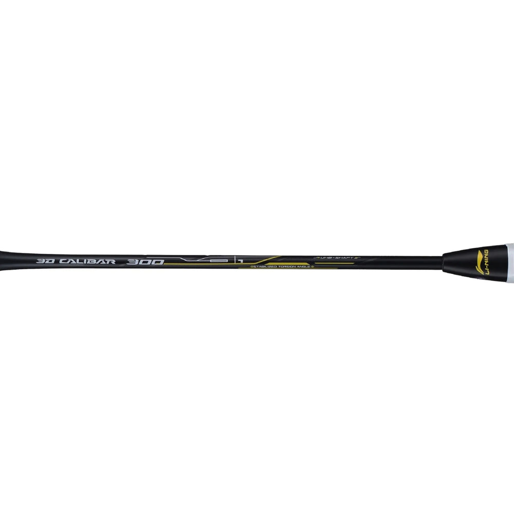Li-Ning 3D Calibar 300 Badminton Racquet (G6) | 83g Ultra-Light Frame | Unstrung | Yellow/Grey | High Modulus Carbon Fiber | Power & Control Performance - Best Price online Prokicksports.com
