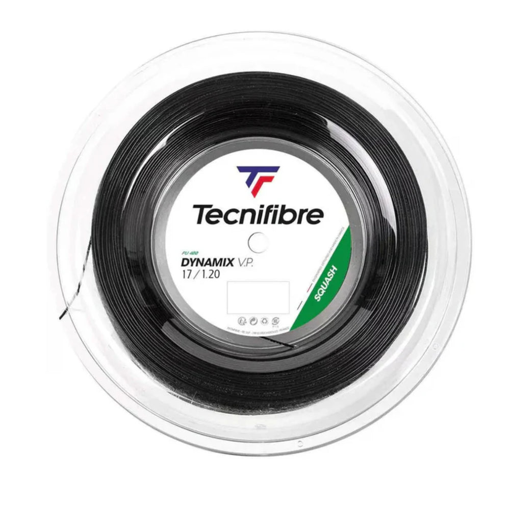 Tecnifibre BOB 200M Dynamix VP 1.20 Synthetic Squash String Reel, Black (200M)
