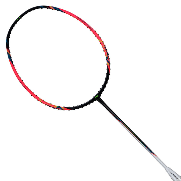 Li-Ning Halbertec Motor Unstrung Badminton Racquet, Red/Black