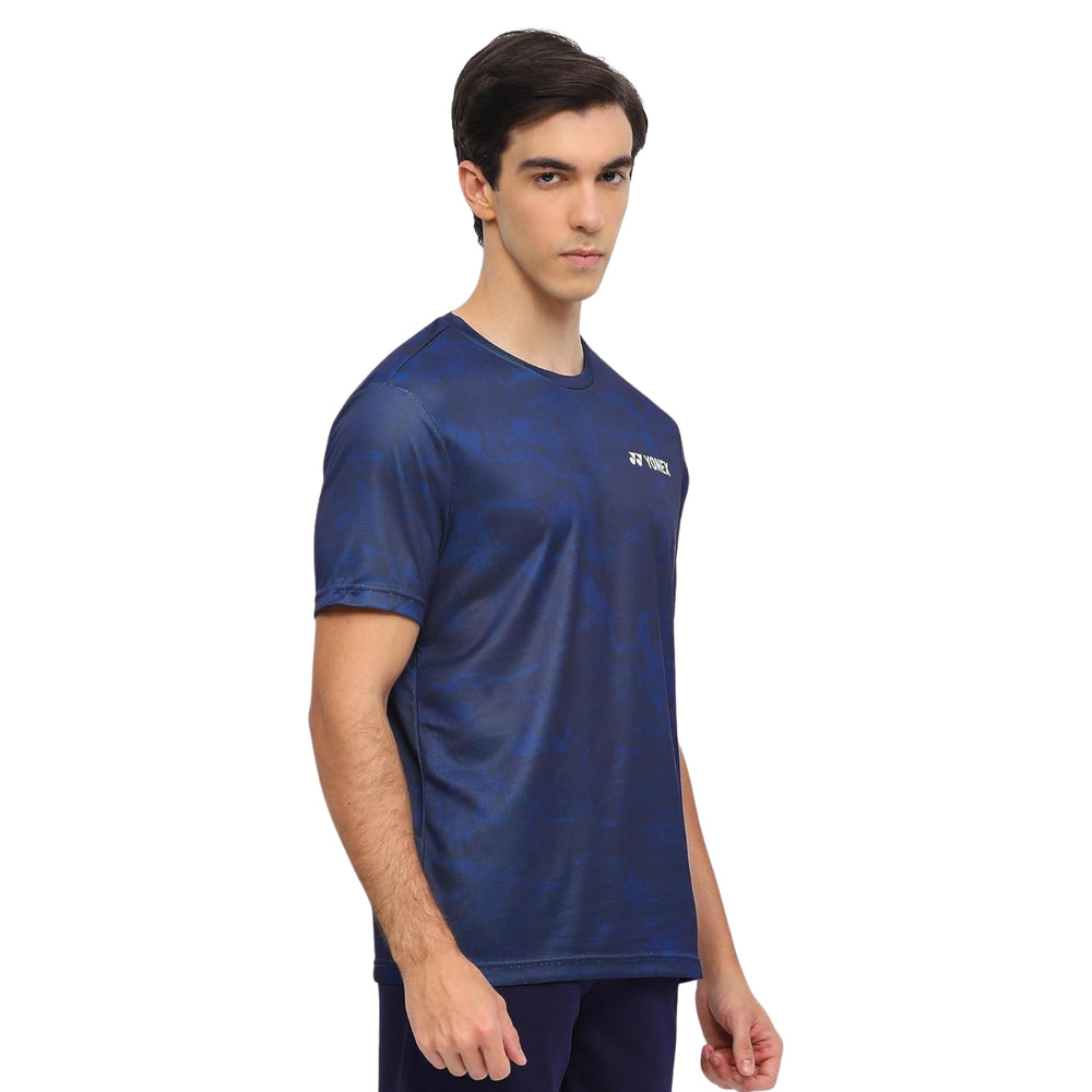 Yonex 2963 Men’s Round Neck T‑Shirt – TruDry Quick‑Dry Polyester, Lightweight & Breathable Essentia 3 Badminton/Tennis Tee - Best Price online Prokicksports.com