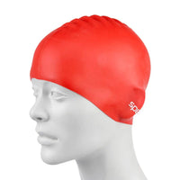 Speedo Flat Silicone Swim Cap – Adult Swimming Cap with Durable Stretch Fit, Tear-Resistant Silicone & Comfortable Hydrodynamic Design