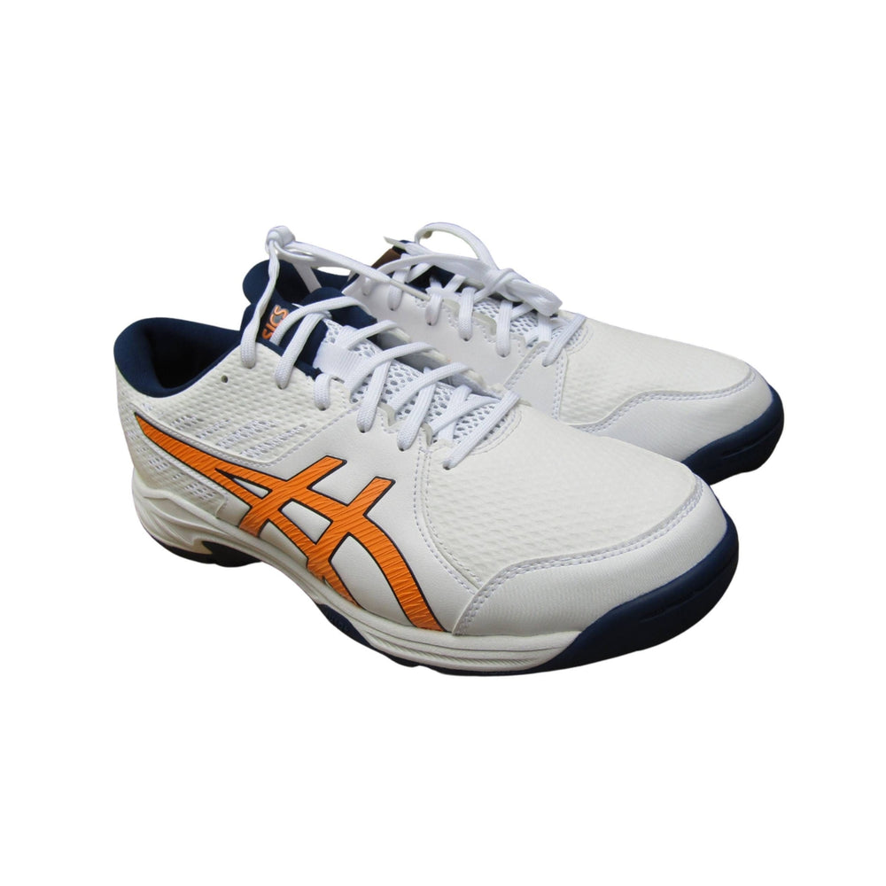ASICS Gel-Peake 2 Cricket Shoes (Men) | Rubber Outsole | Breathable Mesh | Rearfoot GEL Cushioning | White/Atlantis Blue - Best Price online Prokicksports.com