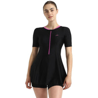 Speedo Women’s Endurance10 Closedback Sleeved Swimdress With Boyleg – Chlorine‑Resistant UPF 40+ Modest Swimwear - Best Price online Prokicksports.com