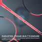 Hundred Powertek Ultra X Strung Badminton Set (2 Racquets) | Lightweight Aluminium Frame with Head-Heavy Balance, Full Cover | Beginner Friendly Combo Kit - Best Price online Prokicksports.com