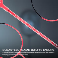 Hundred Powertek Ultra X Strung Badminton Set (2 Racquets) | Lightweight Aluminium Frame with Head-Heavy Balance, Full Cover | Beginner Friendly Combo Kit - Best Price online Prokicksports.com