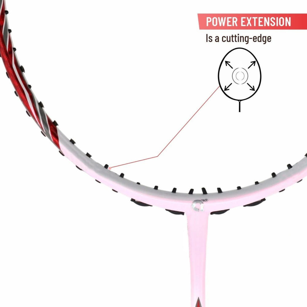 Apacs Feather Weight 55 Unstrung Badminton Racquet | Ultra-Light 58g Frame | High Modulus Graphite | Powerful Smash Control | Advanced Speed Racquet