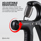 Solpro SHG-046 FirmFlex Adjustable Hand Grip Strengthener – 5-60kg Resistance, Ergonomic Grip, Forearm & Finger Strengthener with Mechanical Counter, Home Gym Rehab - Best Price online Prokicksports.com