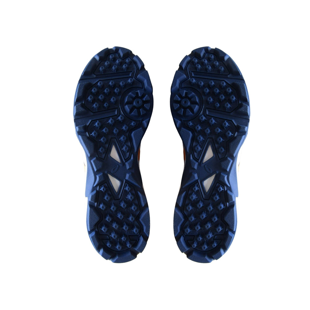 ASICS Gel-Peake 2 Cricket Shoes (Men) | Rubber Outsole | Breathable Mesh | Rearfoot GEL Cushioning | White/Atlantis Blue - Best Price online Prokicksports.com