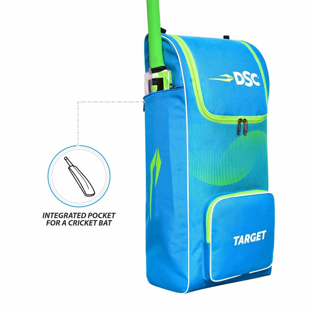 DSC Target Cricket Kit Bag – Spacious Cricket Gear Bag with Durable Fabric, Multiple Compartments & Professional Design - Best Price online Prokicksports.com