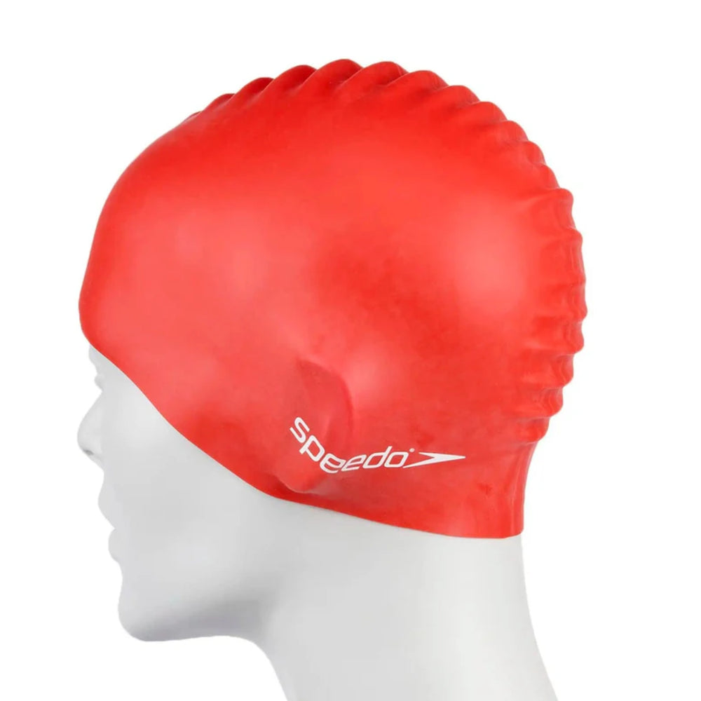 Speedo Flat Silicone Swim Cap – Adult Swimming Cap with Durable Stretch Fit, Tear-Resistant Silicone & Comfortable Hydrodynamic Design