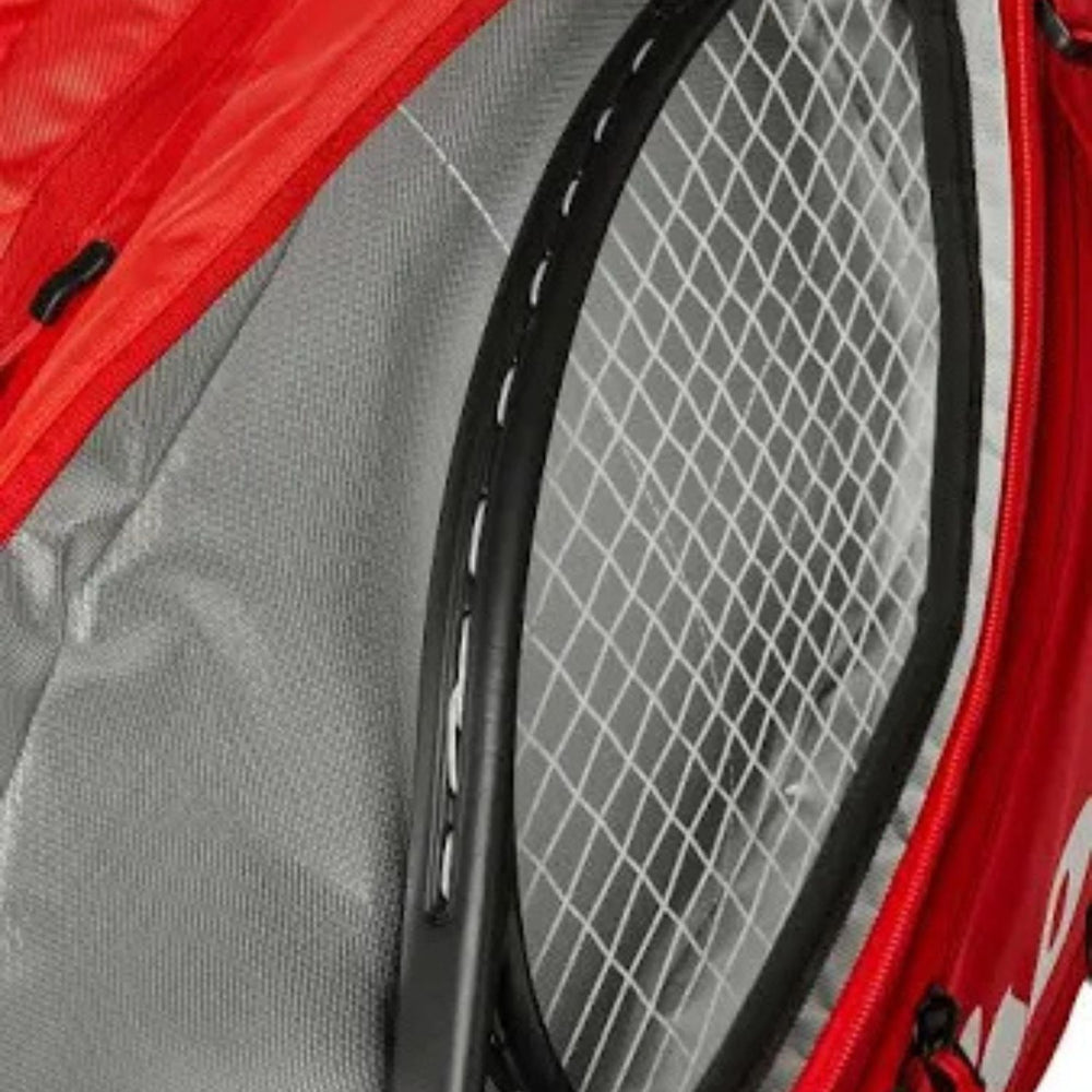 Wilson Super Tour 15PK Tennis Racquet Bag – WR8036601001 - Red | Premium 15 Racquet Bag with Thermo guard, Ample Storage & Professional Travel Design - Best Price online Prokicksports.com