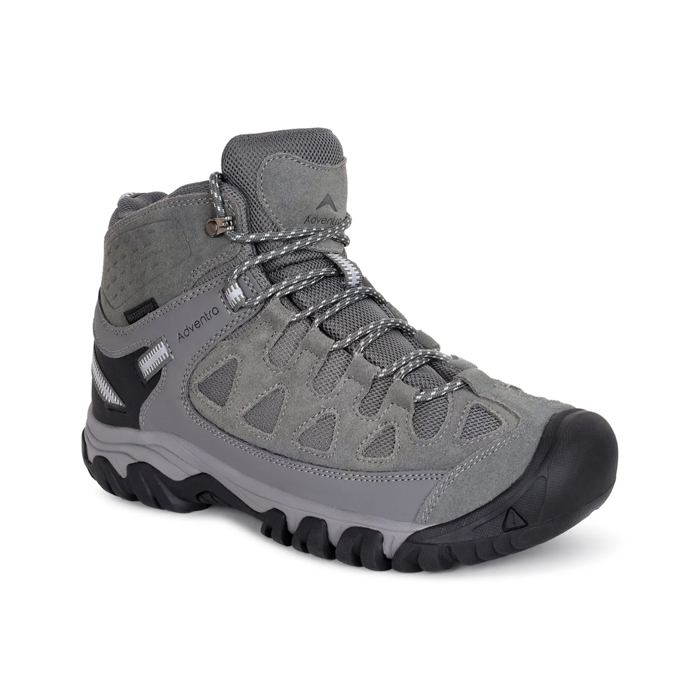 Waterproof Mid Ankle Hiking Shoes with Suede Upper (ET1113) | Synthetic Suede, EVA Cushioned Midsole, Deep-Lug Anti-Skid Outsole, Reflective Tape, All Season