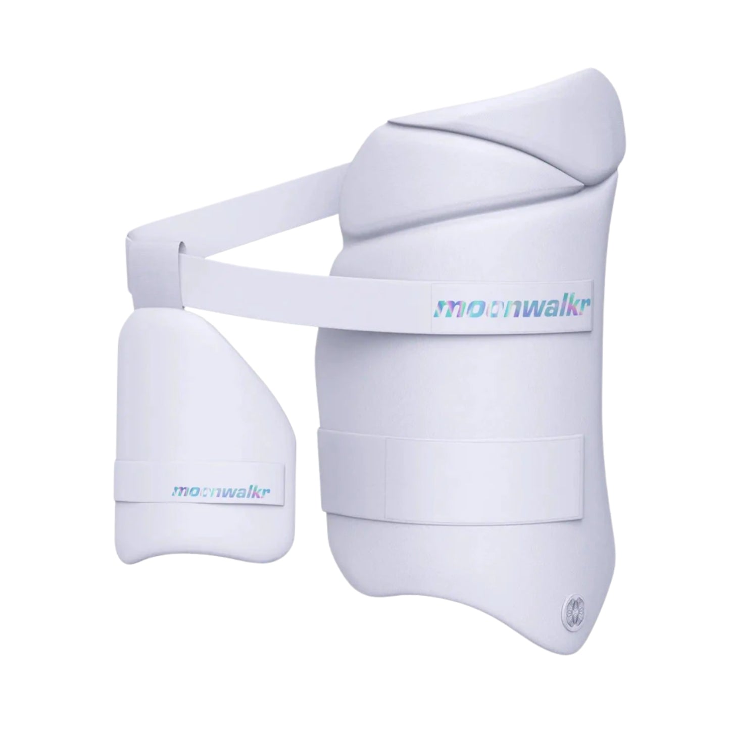 Moonwalkr Thigh Guard 2.0 – Right Hand, XL | Lightweight, Flexible & High-Impact Cricket Protection | Blue Design - Best Price online Prokicksports.com