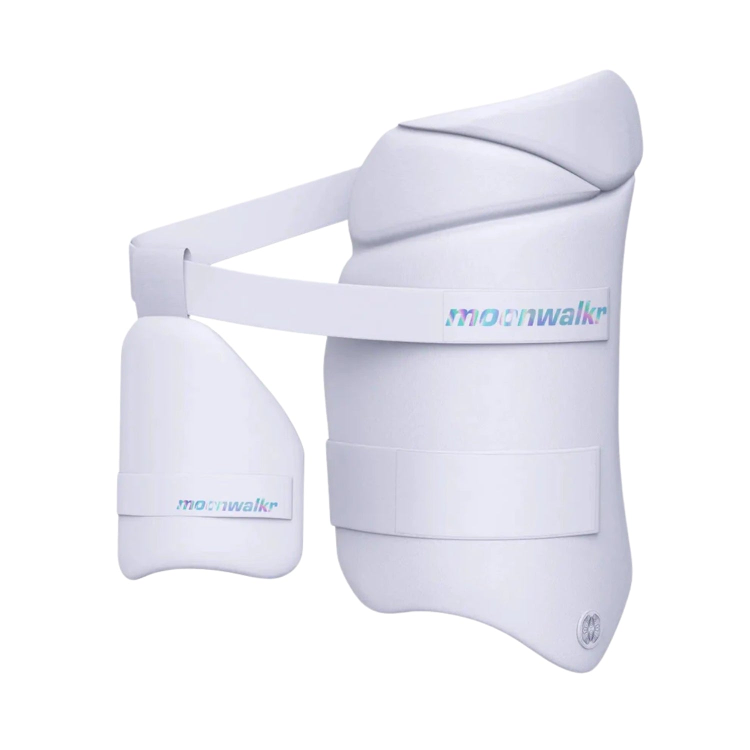 Moonwalkr Thigh Guard 2.0 – Right Hand, XL | Lightweight, Flexible & High-Impact Cricket Protection | Blue Design - Best Price online Prokicksports.com