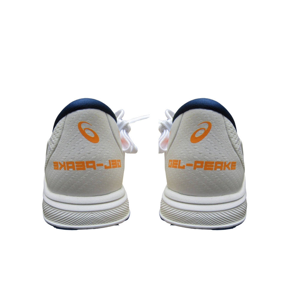 ASICS Gel-Peake 2 Cricket Shoes (Men) | Rubber Outsole | Breathable Mesh | Rearfoot GEL Cushioning | White/Atlantis Blue - Best Price online Prokicksports.com