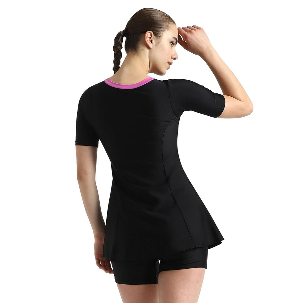 Speedo Women’s Endurance10 Closedback Sleeved Swimdress With Boyleg – Chlorine‑Resistant UPF 40+ Modest Swimwear - Best Price online Prokicksports.com