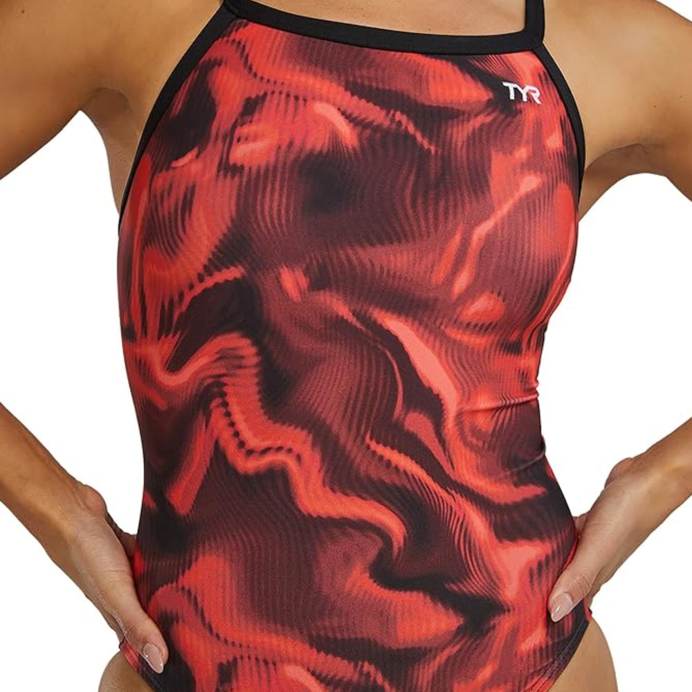 TYR Women Waveform Diamondfit Swimsuit | Durafast Elite Fabric with Chlorine Resistance, UPF 50+ & Performance Fit - Best Price online Prokicksports.com