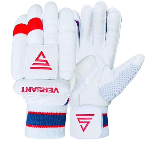 Versant Pro DG Left Hand Batting Gloves – Adult (High-Density Foam Protection with Premium Leather Grip)