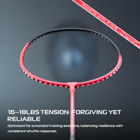 Hundred Powertek Ultra X Strung Badminton Set (2 Racquets) | Lightweight Aluminium Frame with Head-Heavy Balance, Full Cover | Beginner Friendly Combo Kit - Best Price online Prokicksports.com