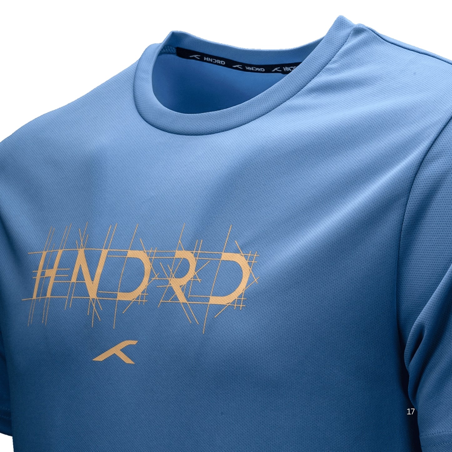 Hundred HBTS-5M333 Men’s Badminton T-Shirt | Quick Dry Round Neck Sports Tee for Training & Matches | Lightweight Performance Wear - Best Price online Prokicksports.com